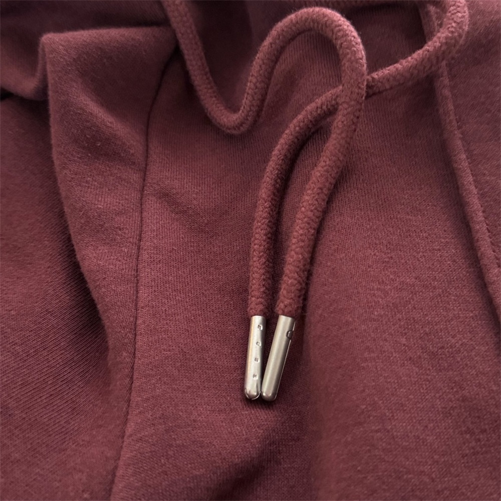 Champion Classic Fleece Sweatpants Medium Burgundy Wide Leg Joggers Gym Casual - Picture 7 of 15